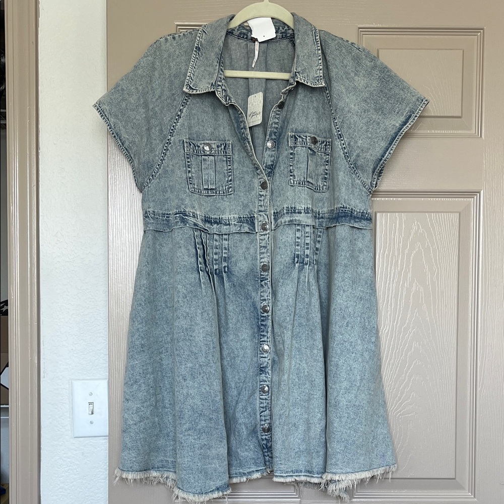 Ronnie denim Free People dress - Picture 2 of 4